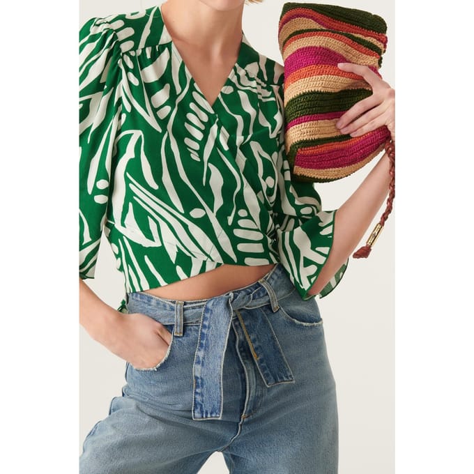 BA&SH Top Tonka Vert Maat: M | Blouses Outlet | Dames | Groen