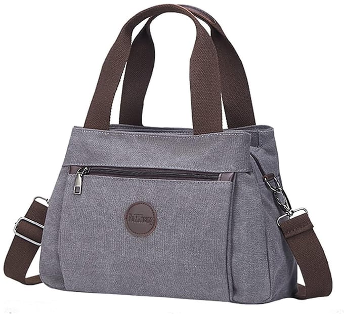 REDOM Vintage Canvas Schoudertas voor Vrouwen – Lichtgewicht & Veelzijdig