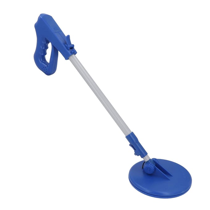Handmetaaldetector met geluid- en lichtsignaal IP68 Waterdicht 6,3 inch zoekspoel Metaaldetector blue