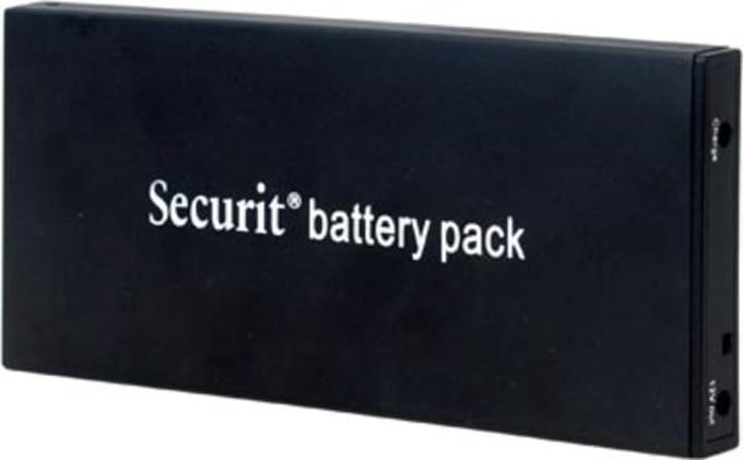 Securit®-batterij voor informatieschermen en lampen