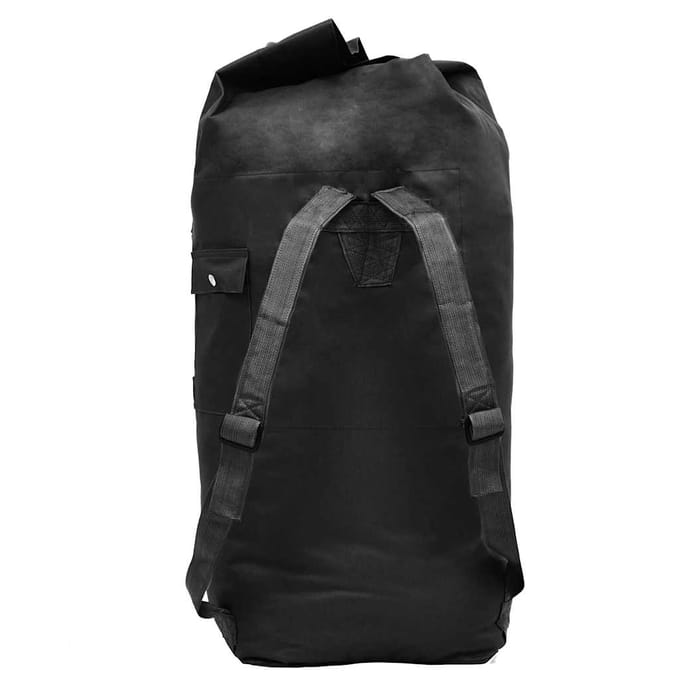 vidaXL Plunjezak legerstijl 85 L zwart
