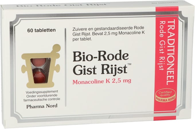 Pharma Nord Bio-Rode Gist Rijst 60 tabletten