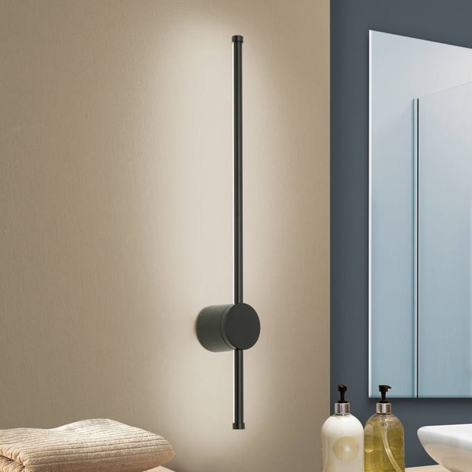 ORION LED wandlamp Ferdinand, IP54, zwart
