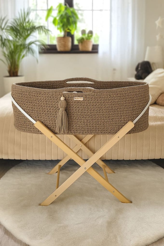 Mozesmand BOHO Handgemaakt met standaard - zand