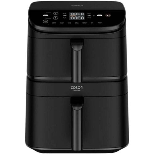 Cosori TurboTower – Dubbele Airfryer XXL – 10.8L – 2 Manden Apart Instelbaar – 7 Programma’s