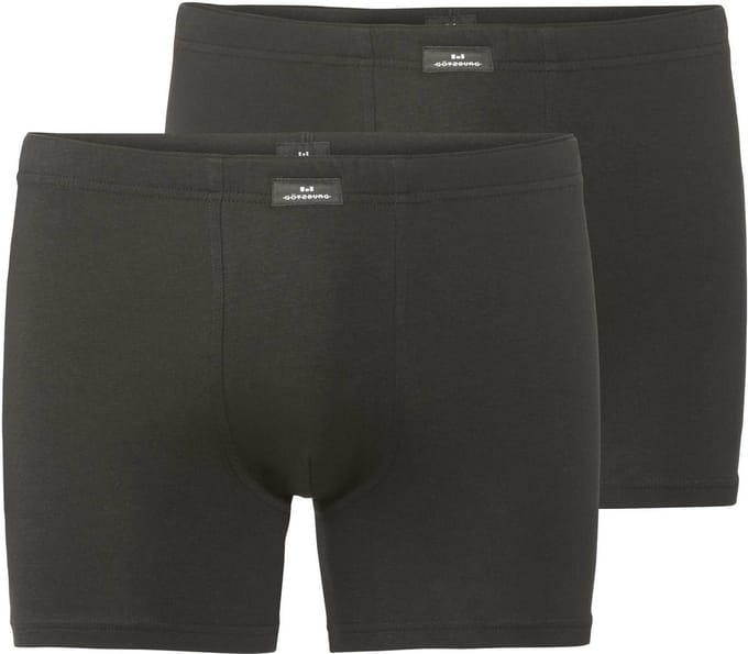 Götzburg heren 2P long boxers basic zwart II