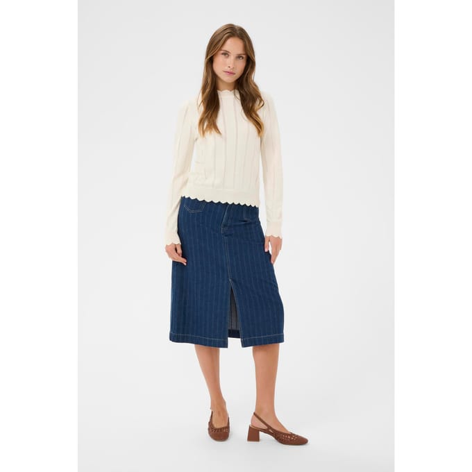 Saint Tropez ObetteSZ Pullover Dames Trui - Seedpearl