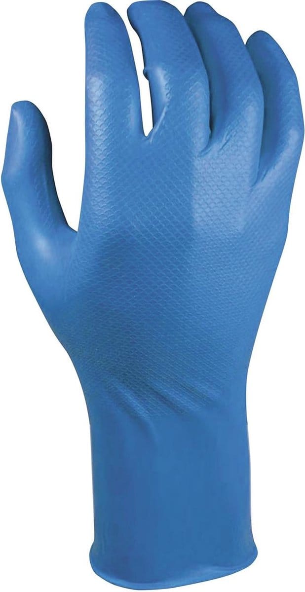 Grippaz 306BL nitril handschoen - blauw - extra lang - 50 stuks