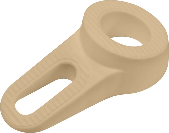 Deltafix Block it Deurwig - beige - TPE kunststof - 12 x 3,8 cm - deurstopper