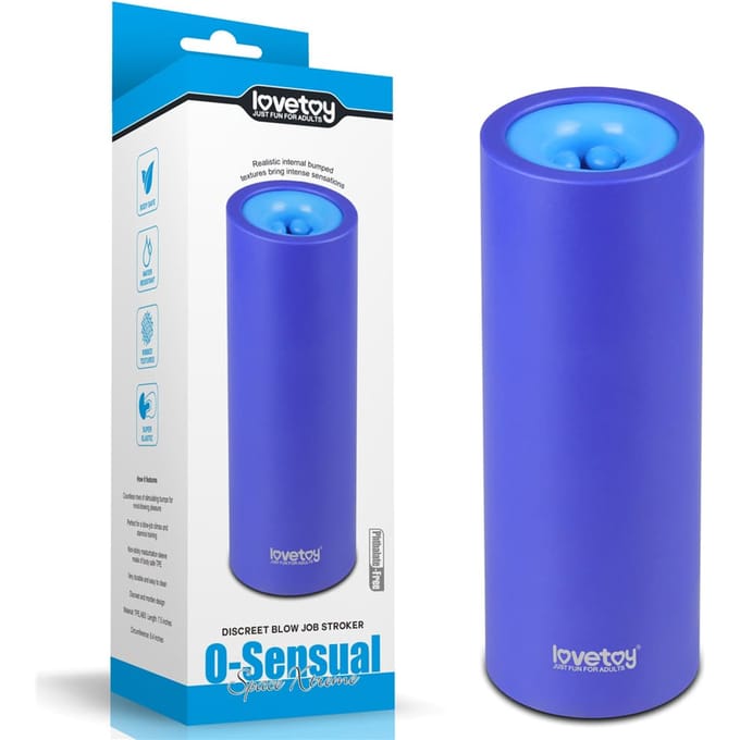 O-Sensual Discrete Blow Job Stroker met nopjes