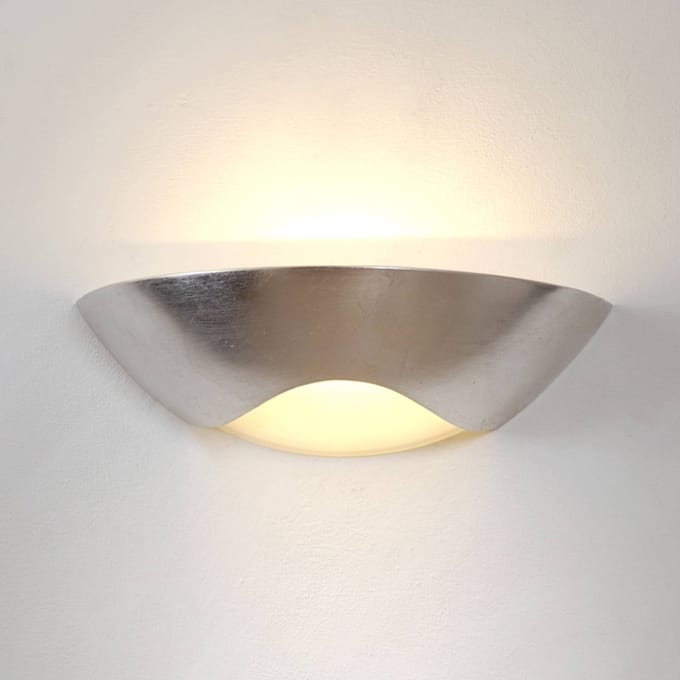 Holländer Edele wandlamp Matteo Curve zilver