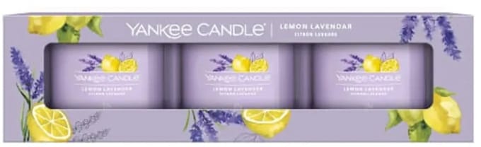 Yankee Candle Filled Votive 3-pack - Lemon Lavender - 30 branduren - 3 stuks