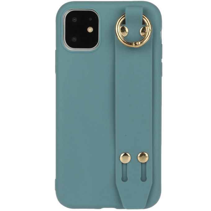 Comfycase iPhone 12 Mini Strap Holder Case Blauw