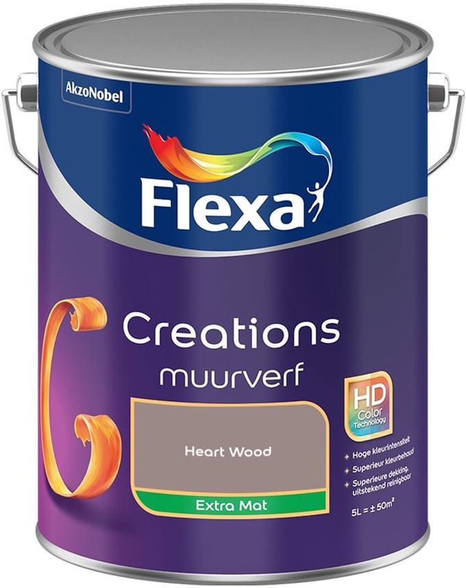 Flexa - Creations Muurverf Extra Mat - Heart Wood - Mengverf - 5 L