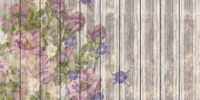 Fotobehang - Vintage Rose 400x250cm - Vliesbehang