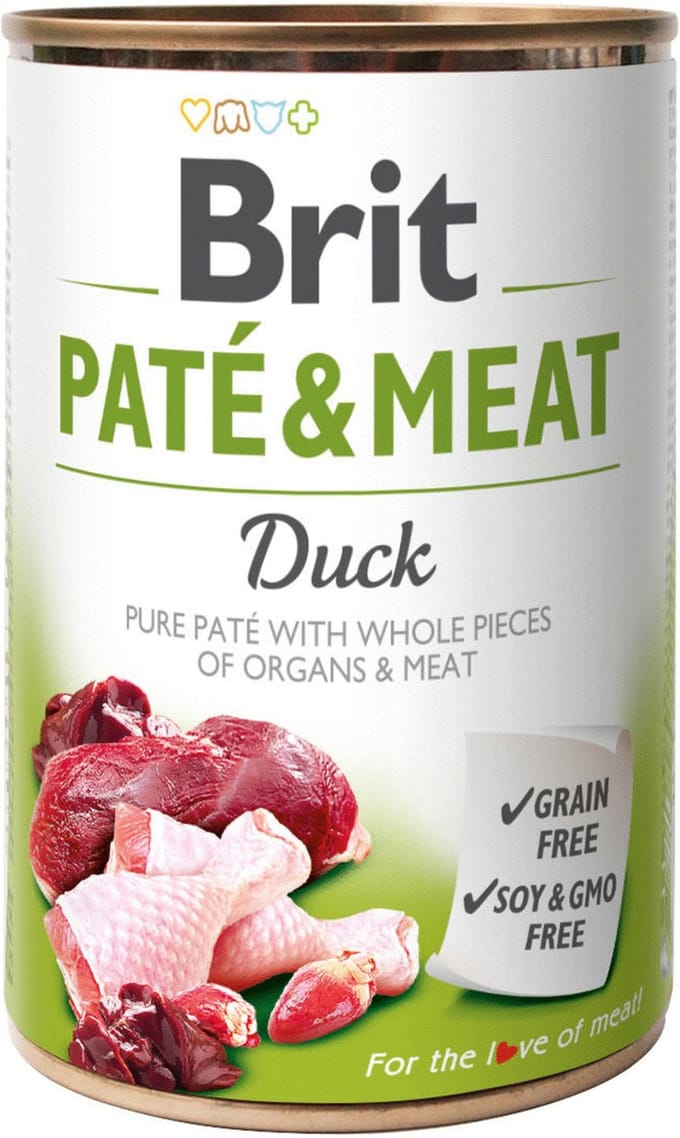 Brit Blik Paté & Meat 400 g - Hondenvoer - 6 x Eend
