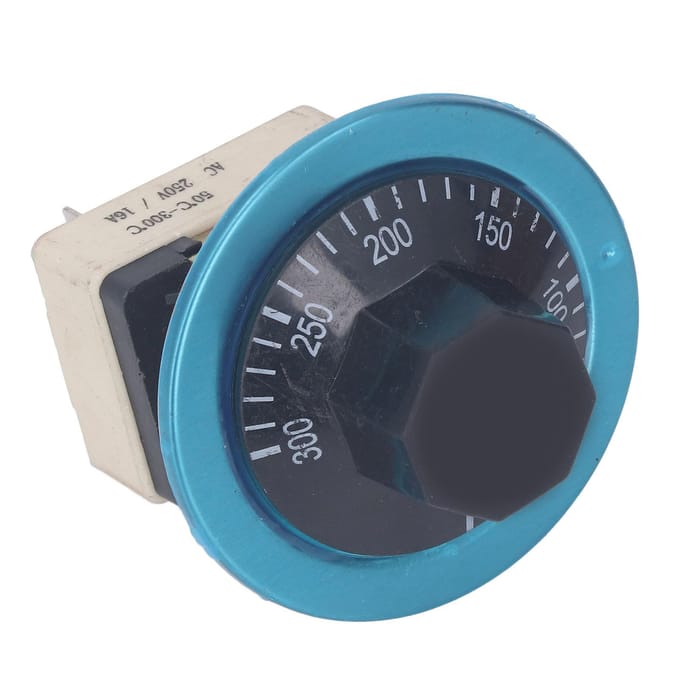 Temperatuurregelknop 16A Automatische Reset Hoge Nauwkeurigheid Temperatuurregelaar voor Oven Water black