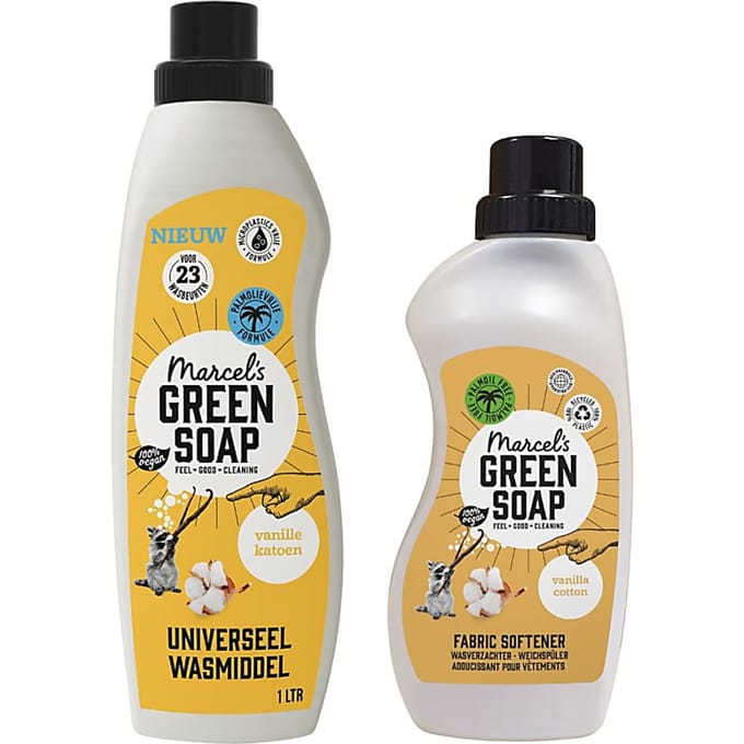 Marcel's Green Soap Was Bundel Katoen & Vanille