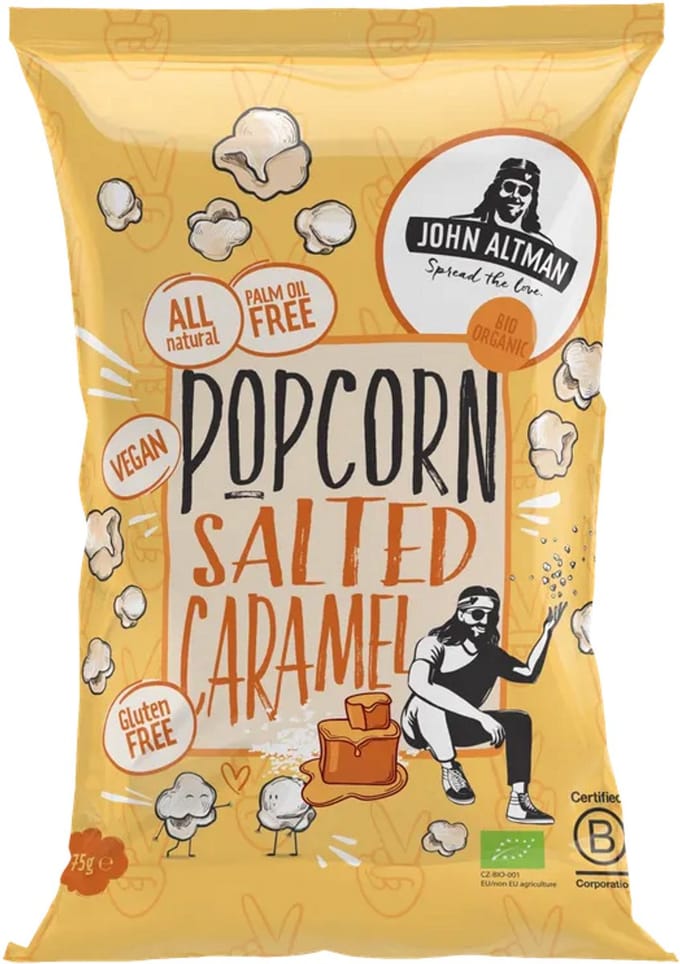John Altman Popcorn salted caramel bio 75 Gram