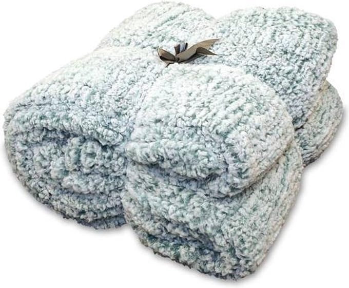 Unique Living Knut - Fleece Plaid - 150x200 cm - Mineral Blue