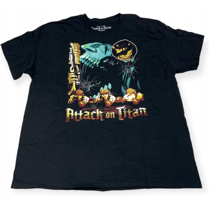 Koszulka T-shirt męski okrągły dekolt SPENCER'S ATTACK ON TITAN M black
