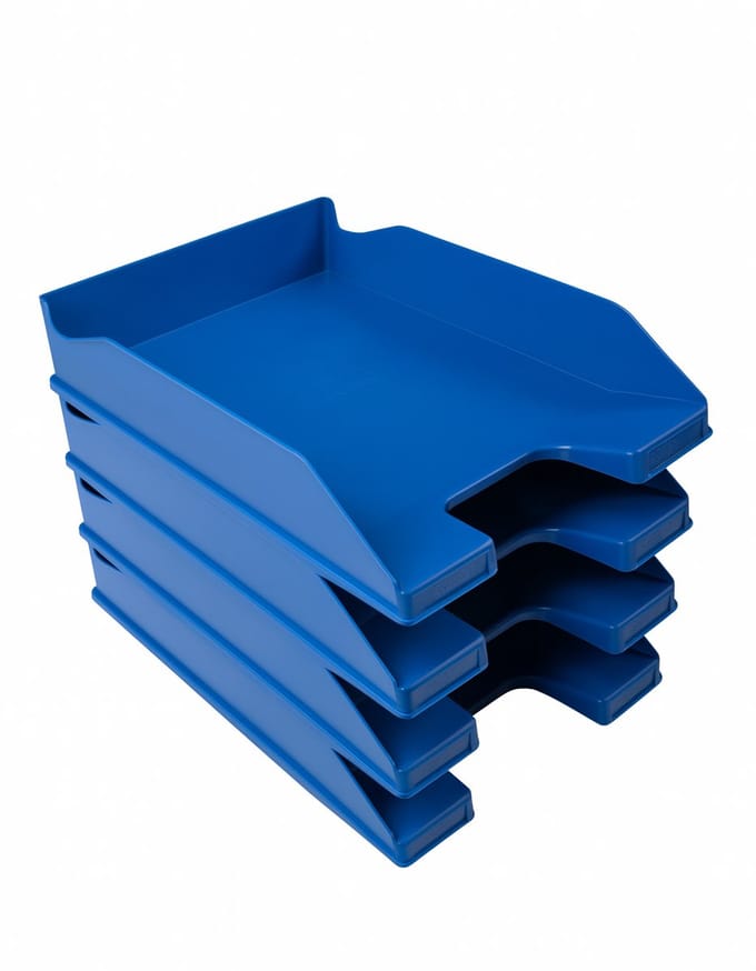 Exacompta Combo Midi Brievenbak - Marineblauw - 4 stuks