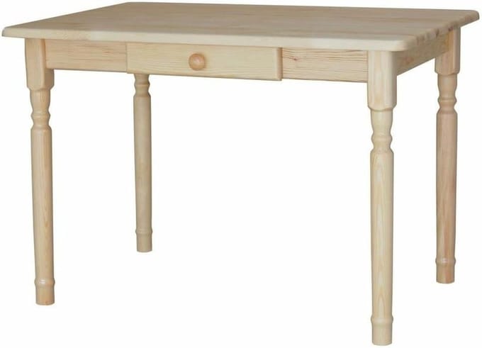 Pine gelakt eettafel grenen hout (50 x 120 cm)