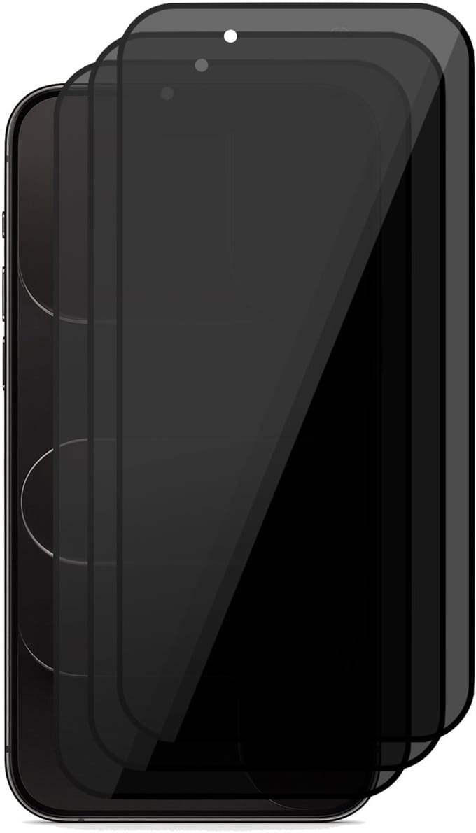Privacy Screenprotector geschikt voor iPhone 17 Air - 3x Volledig Dekkend Glas Screen Protector