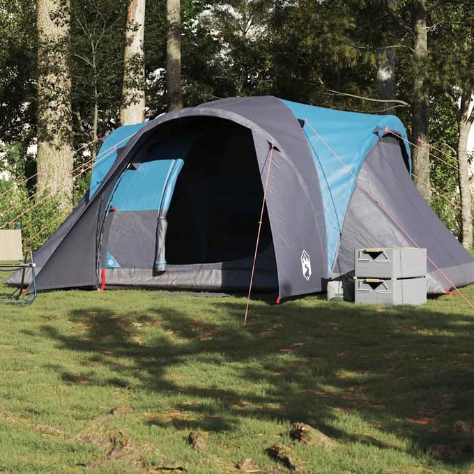 Vidaxl Gezinstent, Koepeltent, 6 Persoons, Blauw, Waterdicht