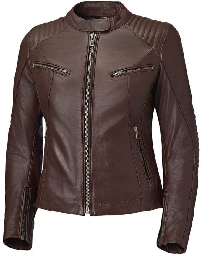 Held Robin Dames Dark Bruin Leren Motorjas - Jas