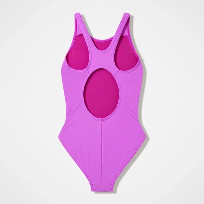 Eén stuk zwempak spierplaatsing meisje Speedo