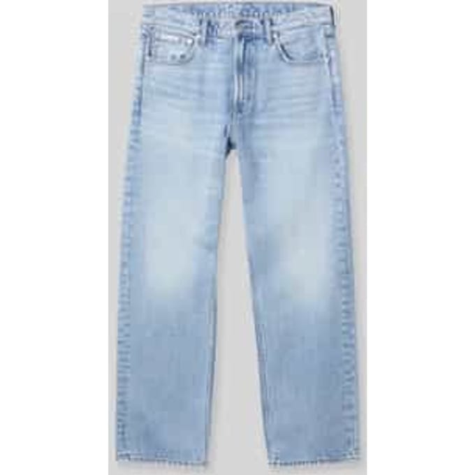 straight fit jeans van puur katoen