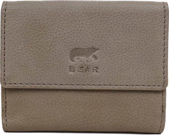 Bear Design Portemonnee CL14618 Jolie - Silver mink – Van leer – Bear Design Jolie CL14618 is een kleine leren portemonnee voor wie alleen het nodige mee wil nemen