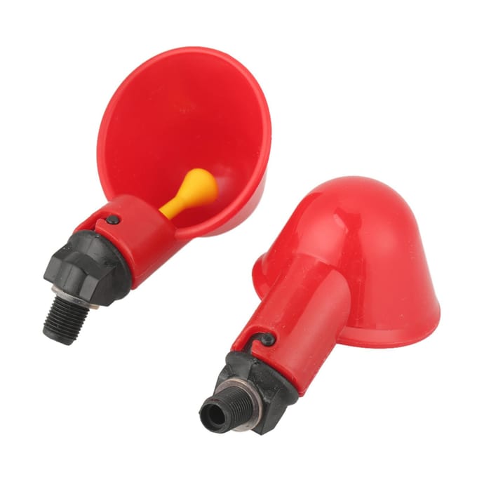 10 stuks pluimvee waterdrinkbekers drinkbak voederbak voor vee kippen wit