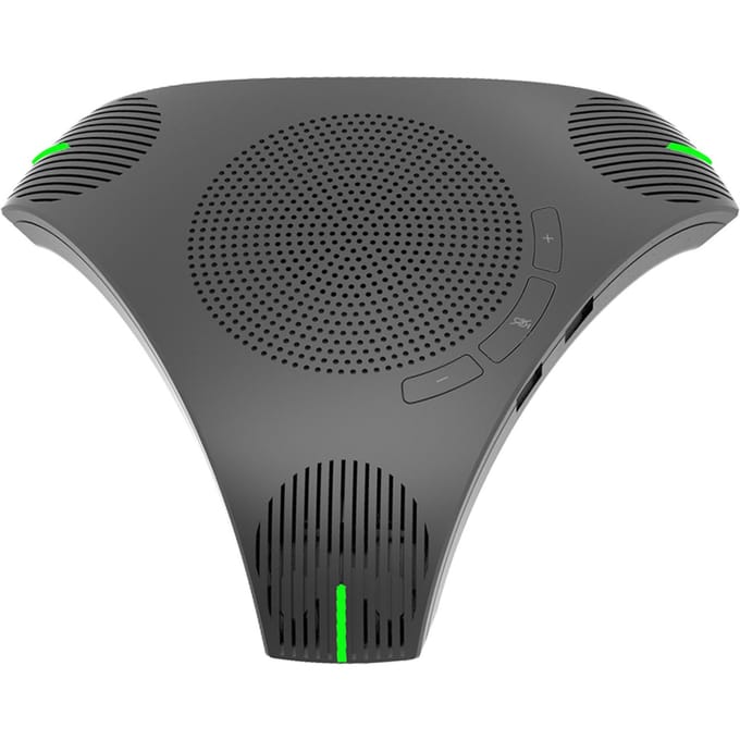 Draagbare USB-luidspreker voor conferenties, desktopcomputerconferenties, omnidirectionele condensator zwart