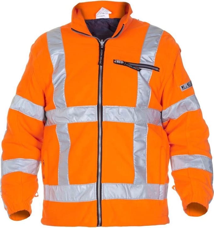 Hydrowear Fleecejas Fluor Oranje Mt M