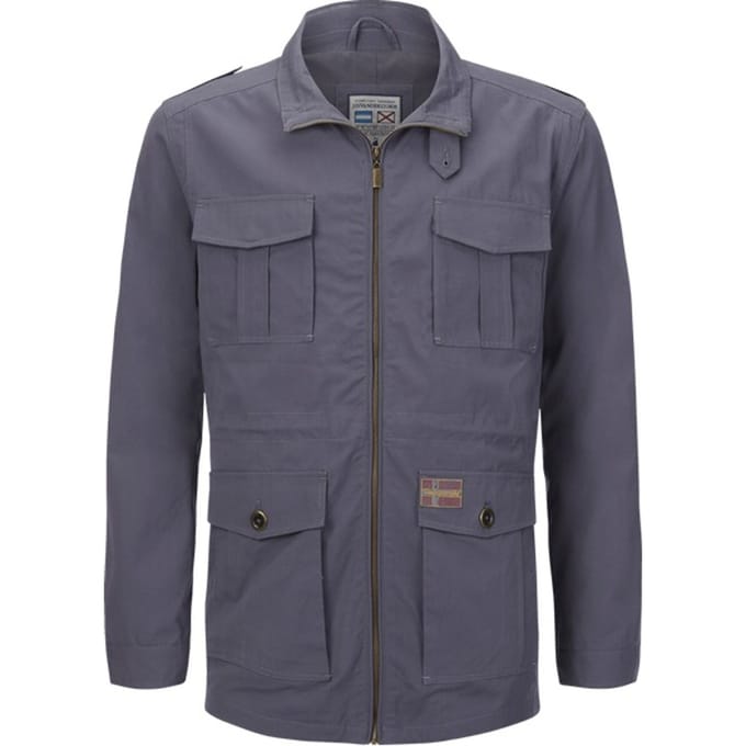 Jan Vanderstorm herren Militair Jack - 64 - grijs - Plus Size