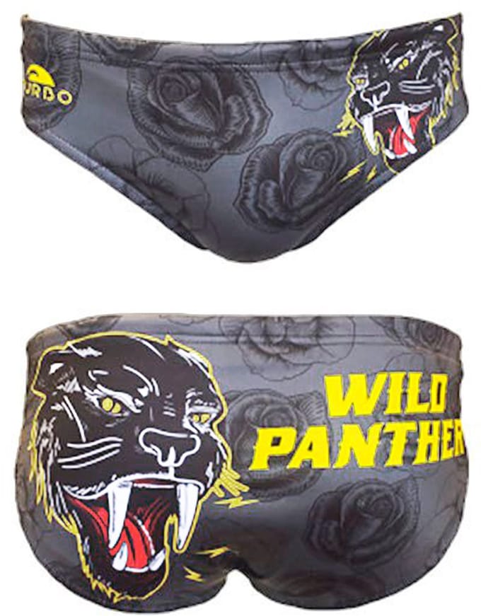 Turbo Wild Panther Zwemslip Grijs 5XL Man