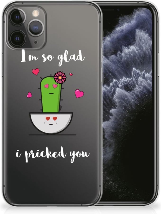 Apple iPhone 11 Pro Telefoonhoesje met Naam Cactus Glad