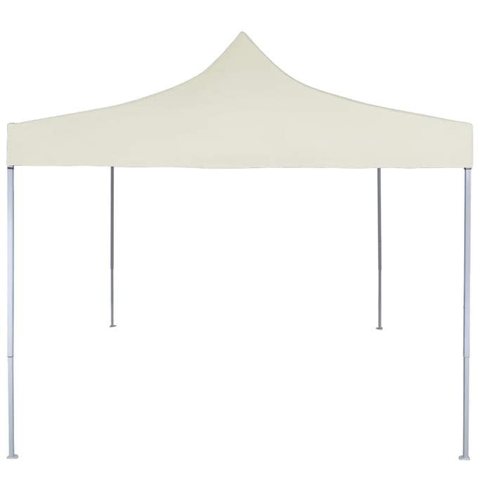 vidaXL - Partytent - professioneel - inklapbaar - 2x2 - m - staal - crème