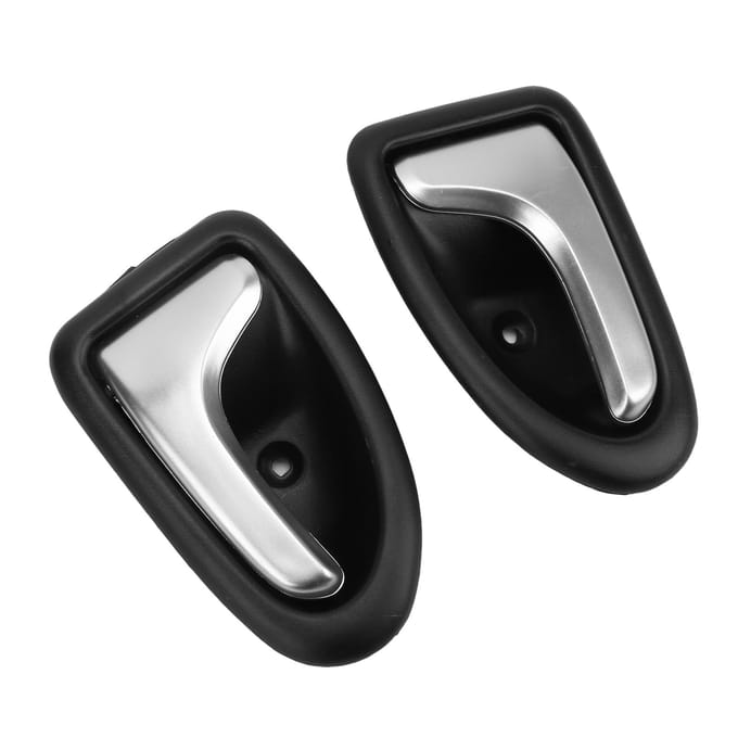 2 STUKS Auto Interieur Deurklink Mat Zilver 7700353282 Vervanging voor Master 1998?2007 black