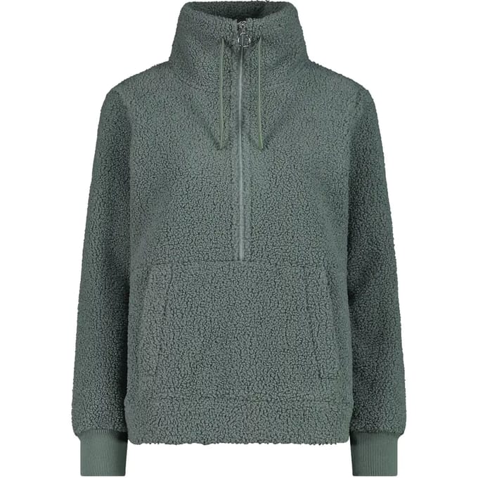 Dames sweatshirt met halve rits CMP