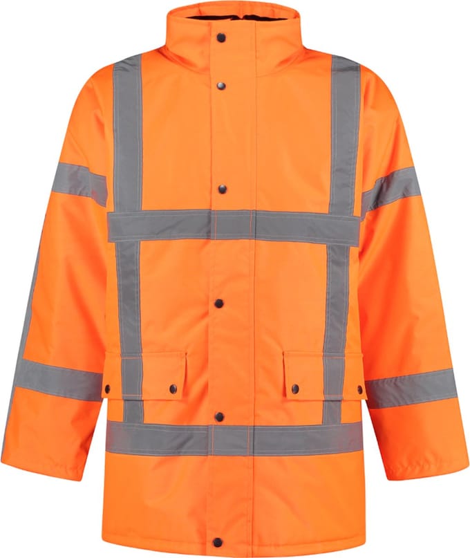 EM Traffic Parka High Visibility RWS Fluor Oranje - maat M