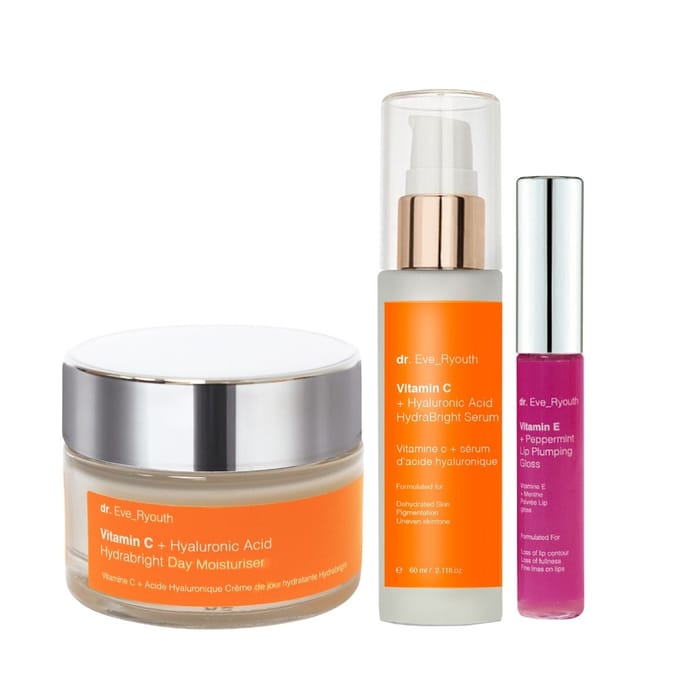 dr_everyouth Vitamine E Lipcrème + Hydrabright Nachtcrème + Serum