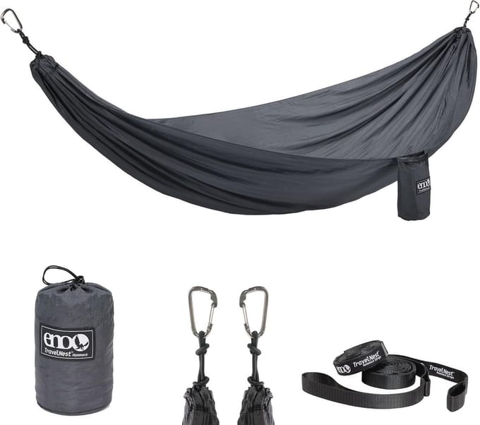 TravelNest Hangmat - Houtskool