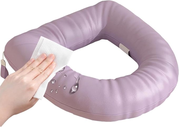 Toiletbrilhoes - Toiletkussen - Extra comfort - Hoogelastische vulling - 40x38 cm - Grijs