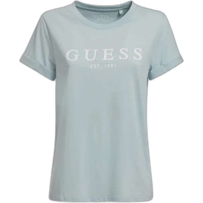Dames-T-shirt met korte mouwen Guess 1981 Roll Cuff