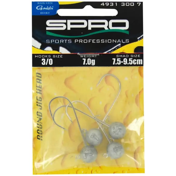 Loodkop Spro Round Jighead - Jig 22 - 3,3 cm (x4)