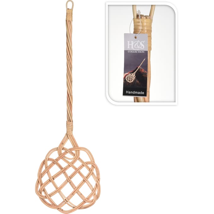 Home Styling Collection - Rattan Tapijtklopper - 74 cm - Handgemaakt - Duurzaam