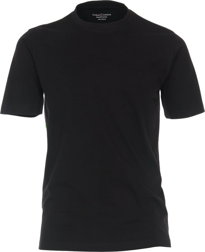 CASA MODA comfort fit heren T-shirt - zwart